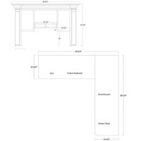 Paris Corner Desk & Hutch - Image 3