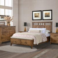 Otto Panel Bed With Black Inserts - Image 2