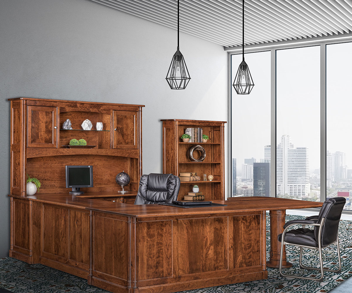 Covington 2 Door Credenza With Bookcase Topper - Image 2