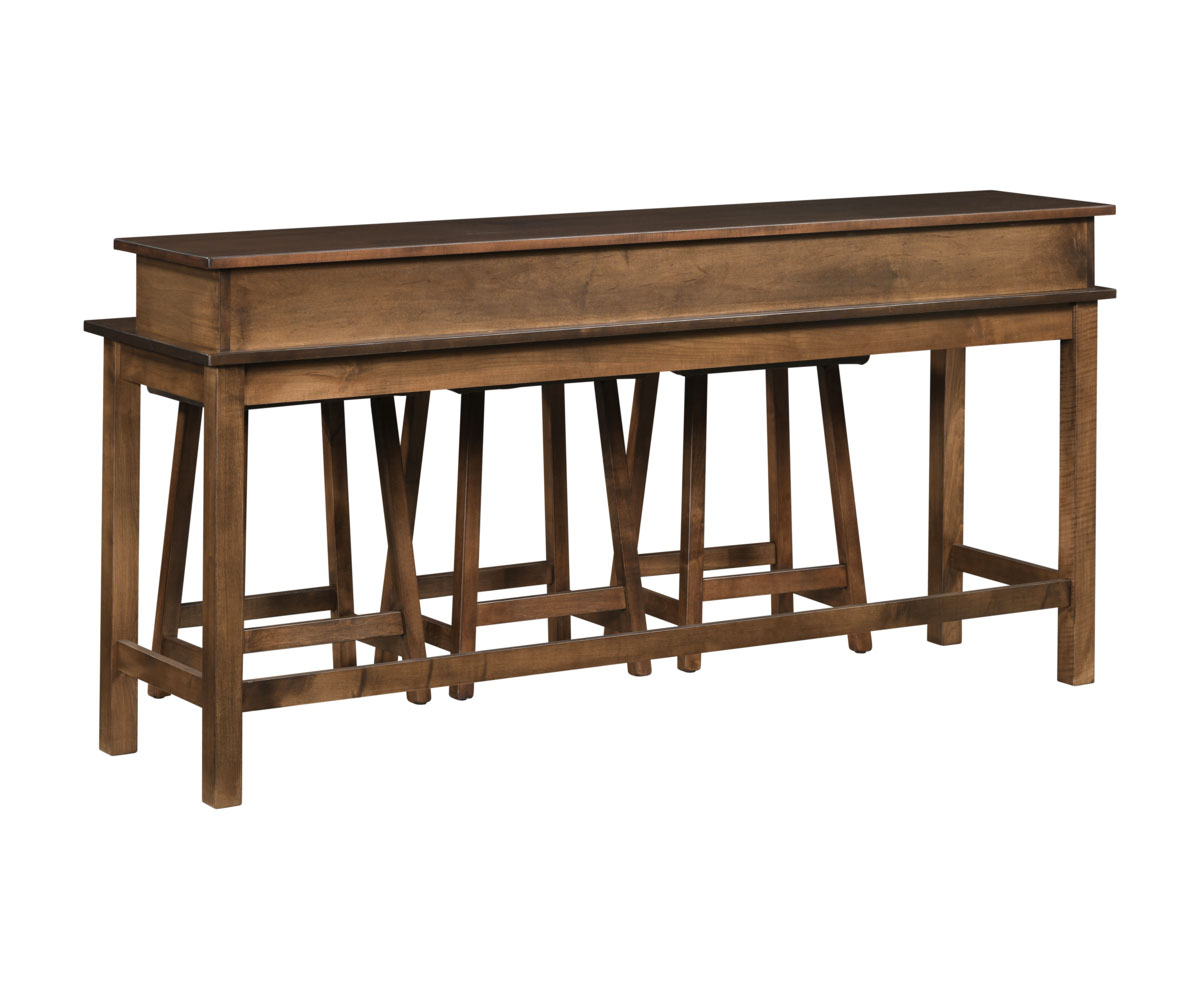 Lotus Barstool Sofa Table - 72"W - Image 2
