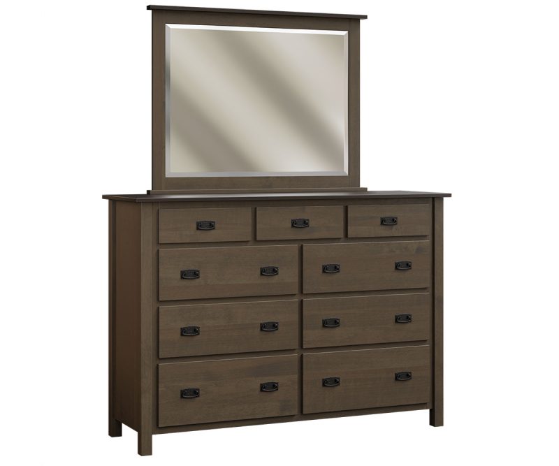 Dutch Country Mission 9 Drawer Dresser