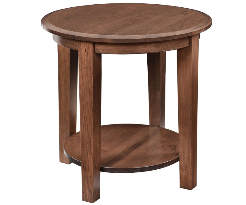Deluxe Shaker Round End Table - 24"