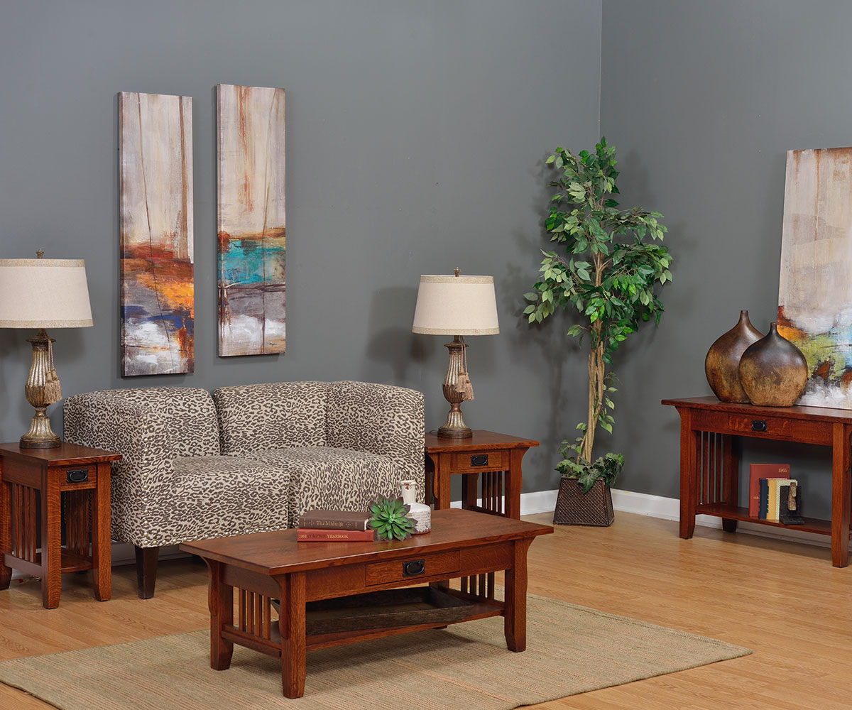 Old World Mission Sofa Table - Image 2