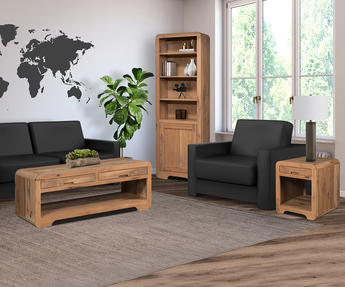 Europa Chairside Table With Drawers - Image 2