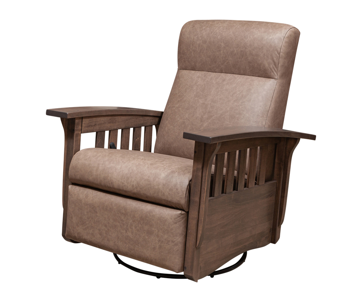 Classic Mission Swivel Glider Recliner - Image 4