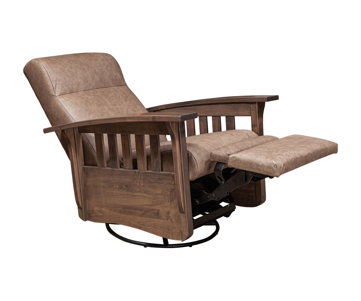 Classic Mission Swivel Glider Recliner - Image 3