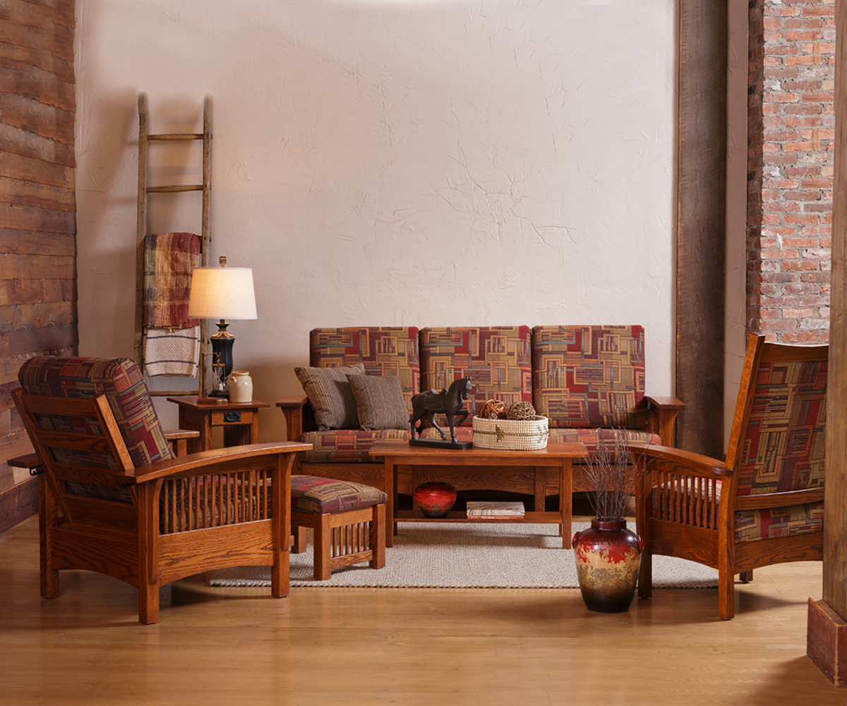 Mission Recliner Sofa - Image 5
