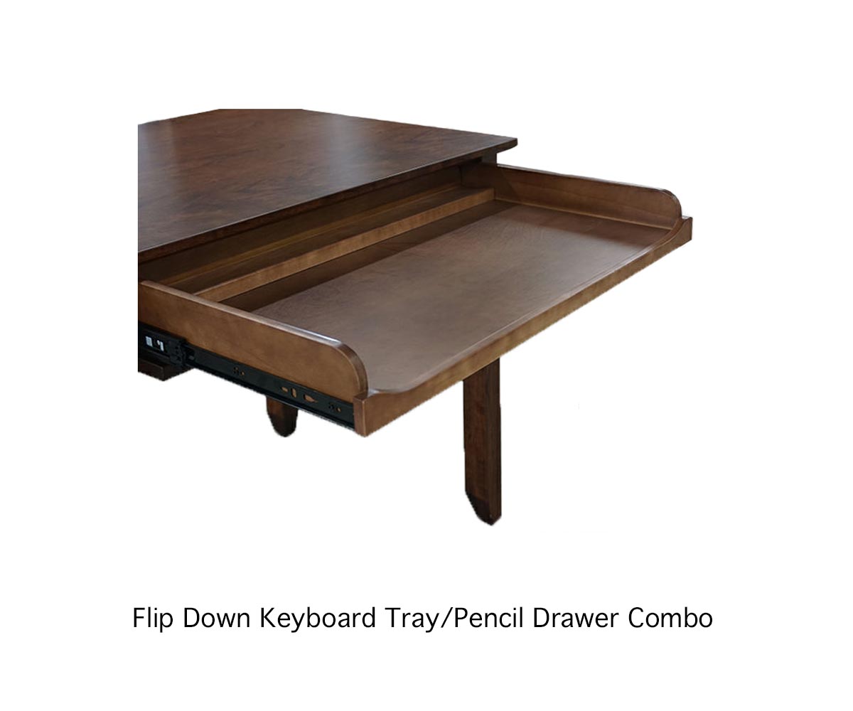 Mission Regular Desk and Hutch - Image 2