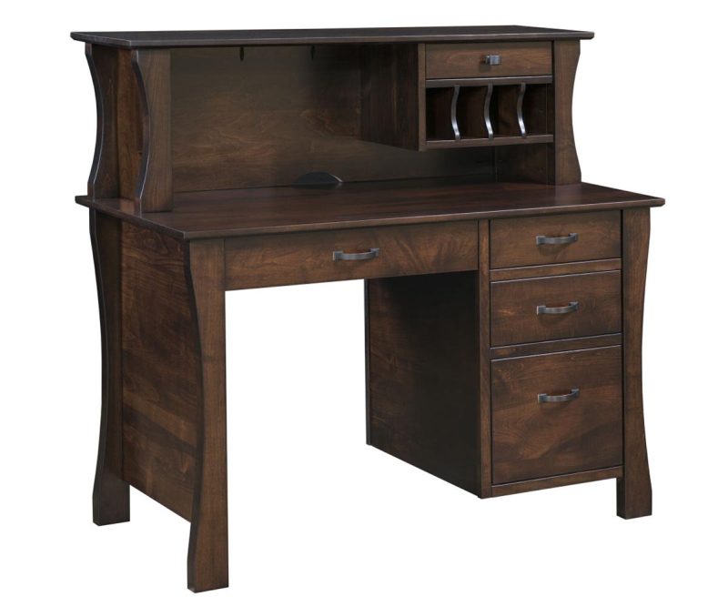 Kapernaum Single Pedestal Desk & Hutch