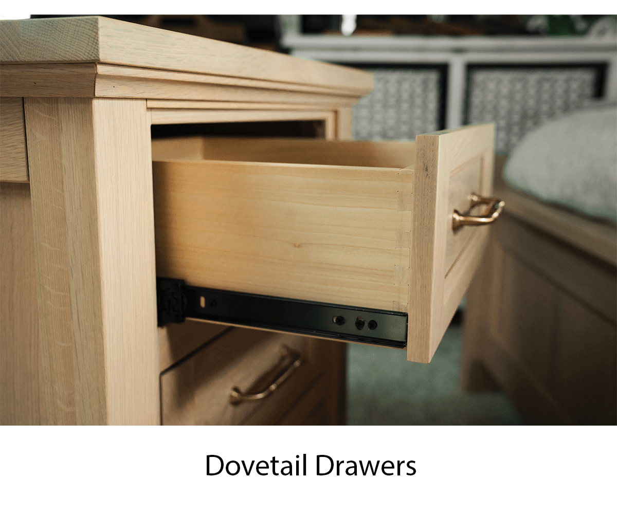 Shaker 3 Drawer Nightstand - Image 2