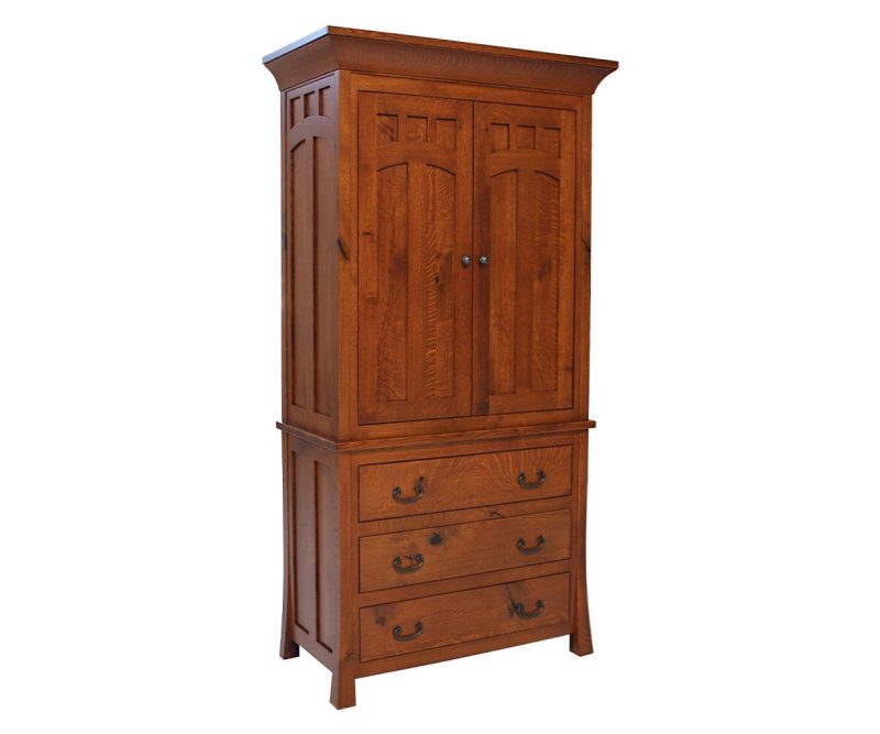 Bridgeport Mission 3 Drawer Armoire