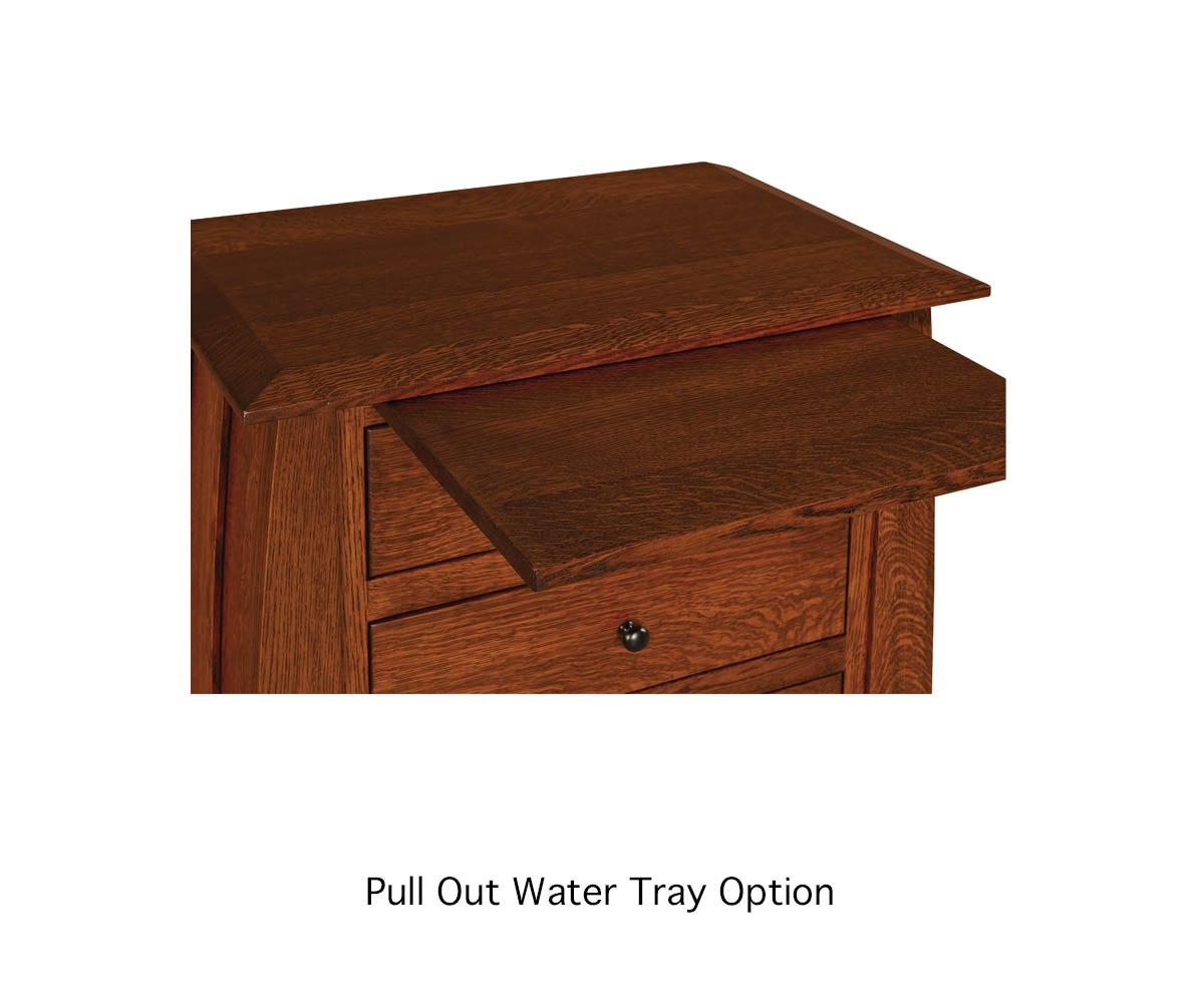 Chippewa Sleigh 1 Drawer 2 Door Nightstand - 25¼"W - Image 4
