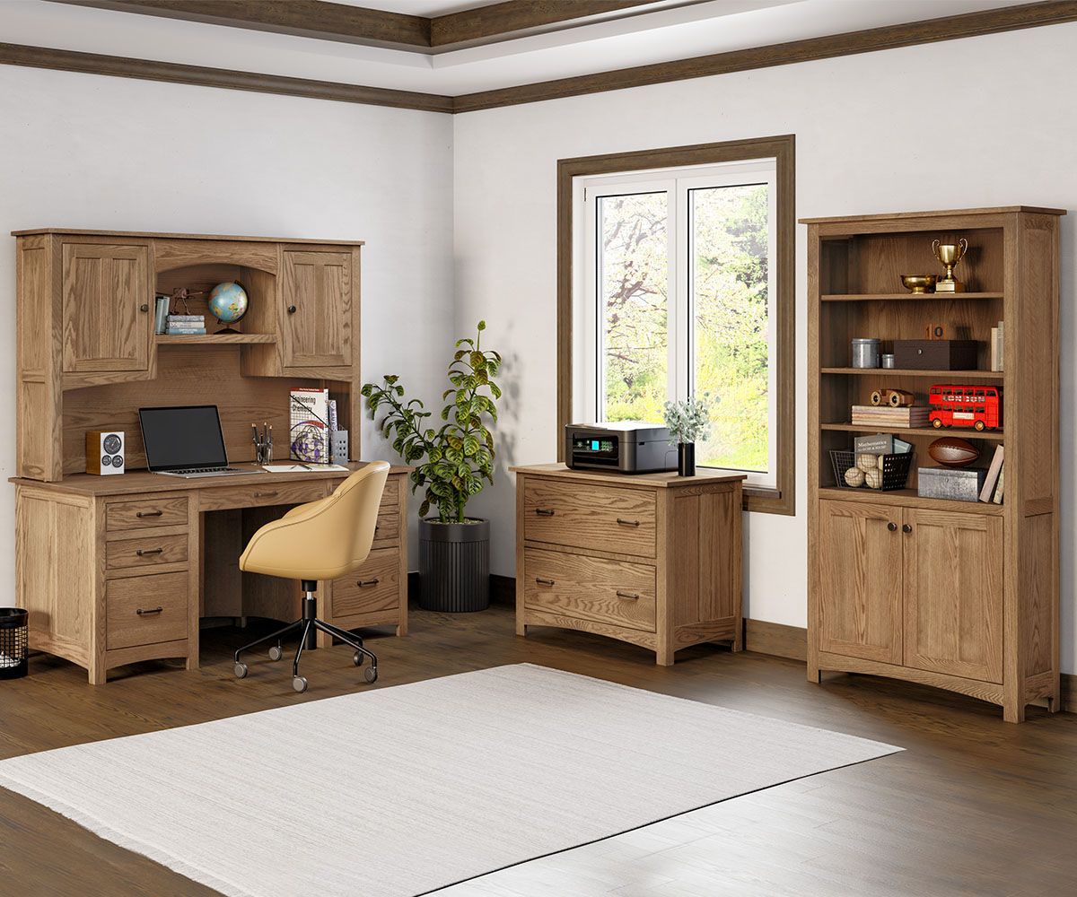 Oakridge Single Pedestal Desk - Image 2