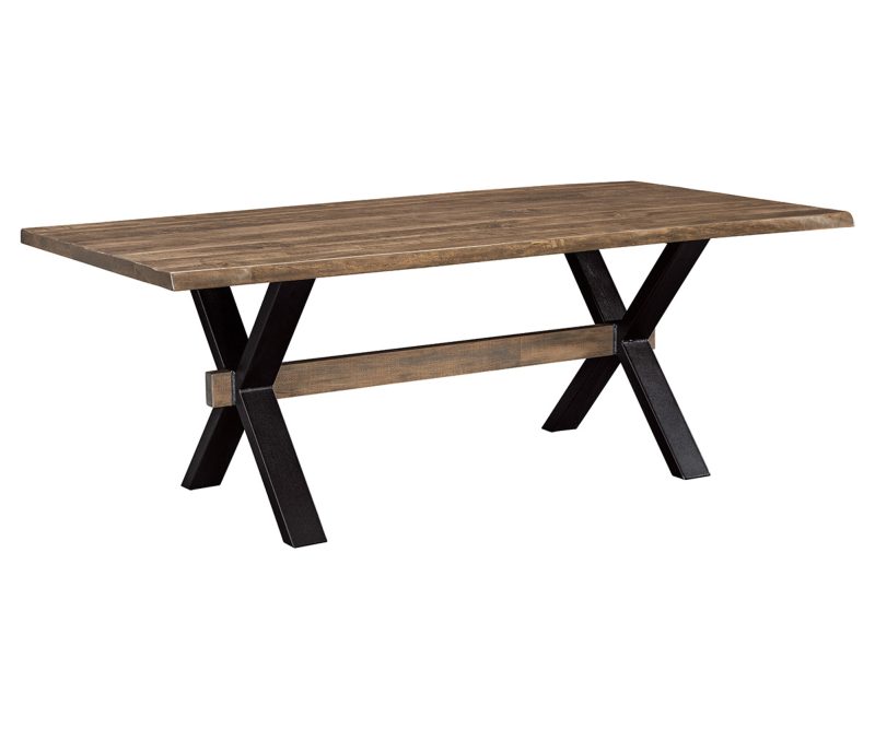Live Edge Rough Sawn Table With El Dorado Base