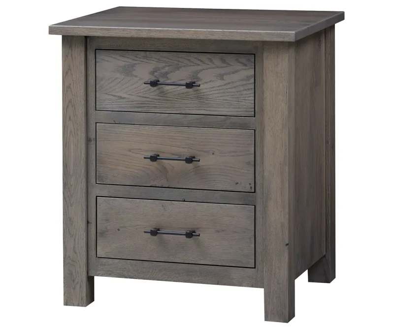 Heirloom Mission 3 Drawer Nightstand
