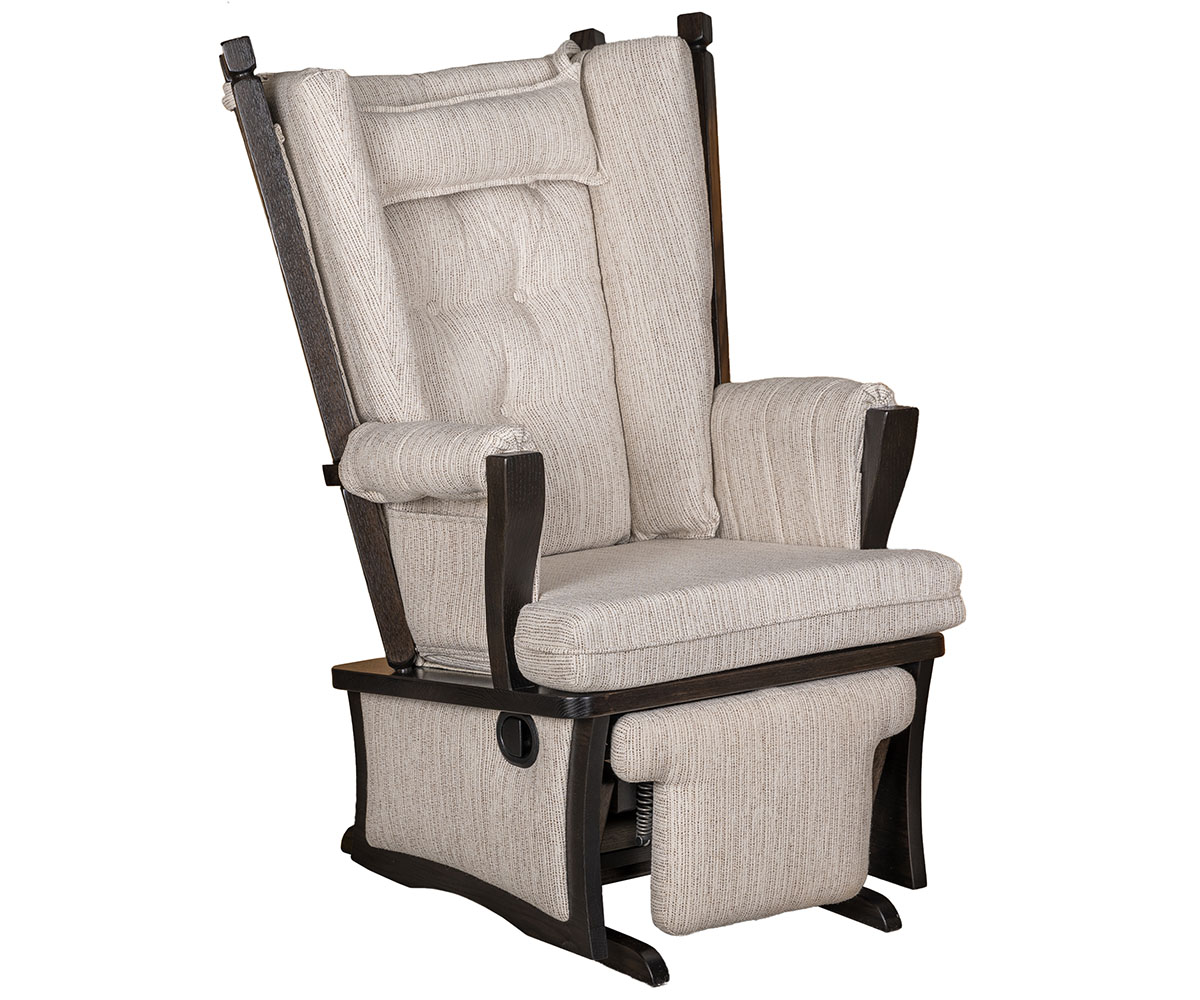 Ashland Inlay Regular Glider and Ottoman - Image 3