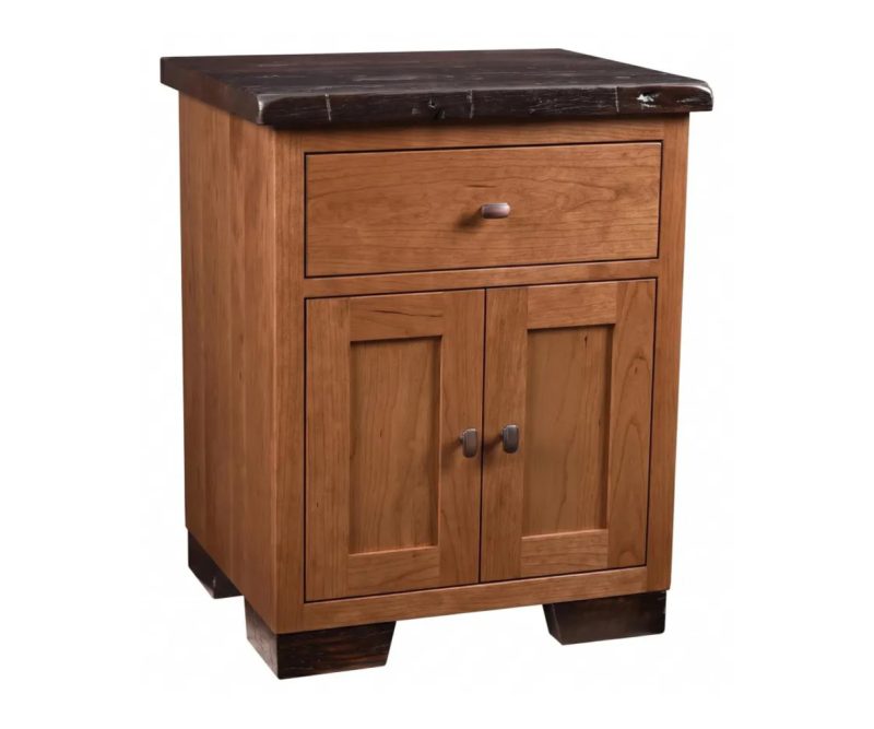 Farmhouse Heritage 1 Drawer 2 Door Nightstand