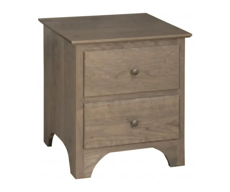 Shaker Two Drawer Nightstand