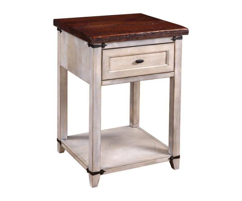 Farmhouse Heritage One Drawer Open Nightstand