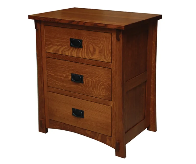 Dutch Country 3 Drawer Nightstand - 27"W