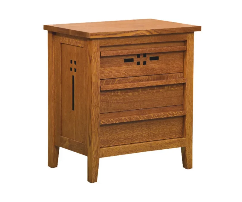 West Village 3 Drawer Nightstand