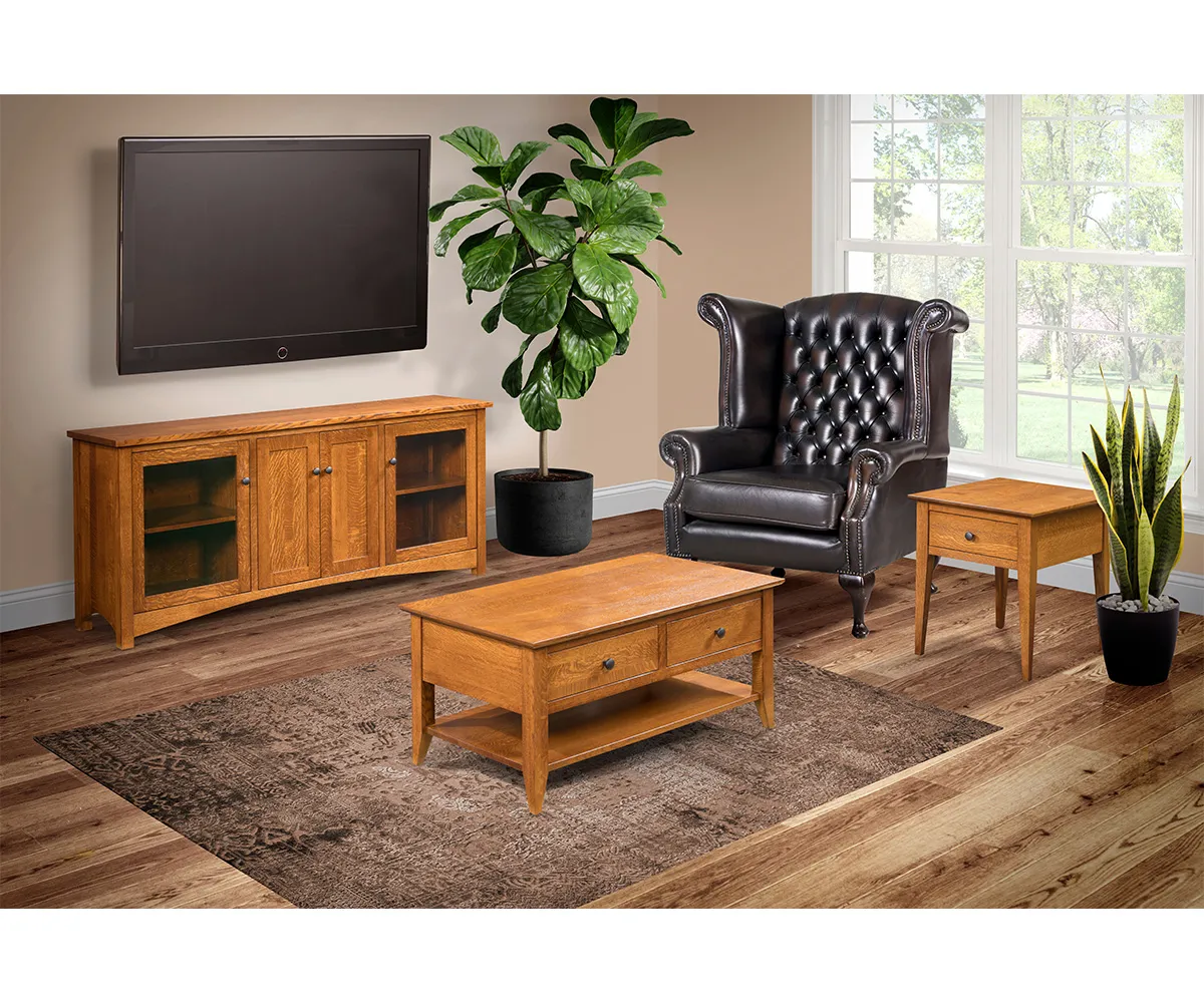 Claremont Mission 85" Entertainment Console - Image 2