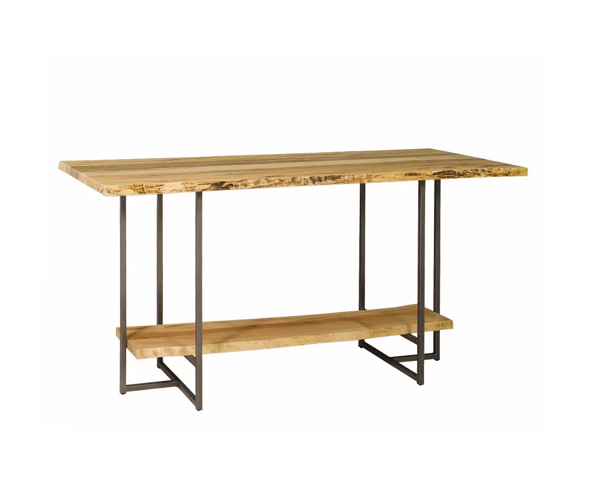 Live Edge Bar Table with T Base