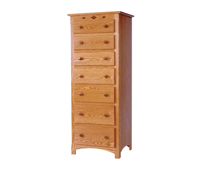 Century Mission 7 Drawer Lingerie Chest