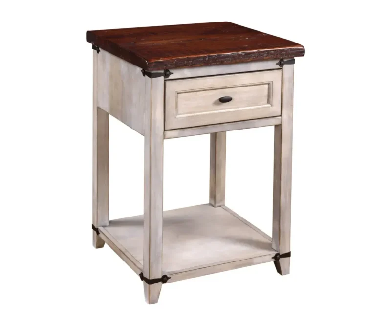 Farmhouse Heritage One Drawer Open Nightstand