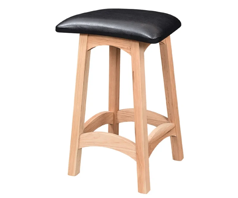 Illusions Bar Stool With Vinyl Seat