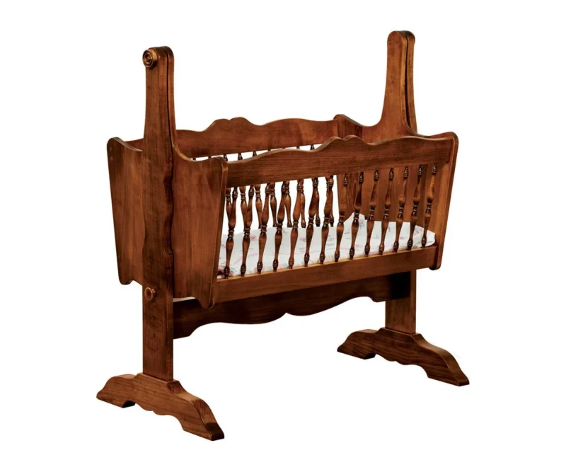 Classic Baby Cradle With Cradle Pad